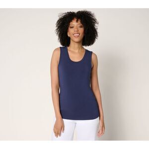 Fashion Women's Top Sz L Wardrobe Builders ButterSoft Tank Blue A694116